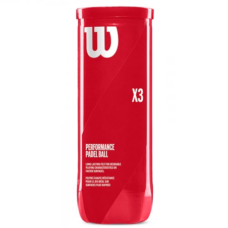 WILSON PADEL BALLS  'X3 BALL CAN'